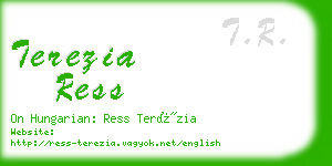 terezia ress business card